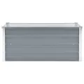 Lit surélevé de jardin Acier galvanisé 100x40x45 cm Gris