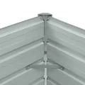 Lit surélevé de jardin Acier galvanisé 100x40x45 cm Gris
