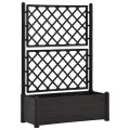 Jardinière avec treillis 100x43x142 cm PP Anthracite
