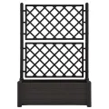 Jardinière avec treillis 100x43x142 cm PP Anthracite
