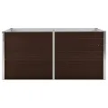 Jardinière surélevée Marron 160x80x77 cm Acier galvanisé