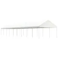Belvédère avec toit blanc 20,07x4,08x3,22 m polyéthylène