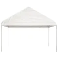 Belvédère avec toit blanc 20,07x4,08x3,22 m polyéthylène