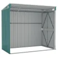 Abri de jardin mural Vert 118x194x178 cm Acier galvanisé