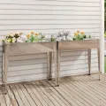 Jardinières 2 pcs Acier galvanisé