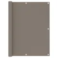 Écran de balcon Taupe 120x300 cm Tissu Oxford