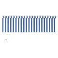 Auvent automatique rétractable avec store 4x3 m Bleu et blanc