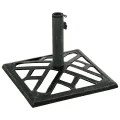 Socle de parasol Vert 44x44x31 cm Fonte