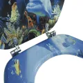 Siège de toilette avec Couvercle MDF Dauphins