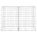 Mur en gabion avec couvercles Acier galvanisé 150x60x100 cm