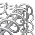 Mur en gabion avec couvercles Acier galvanisé 150x60x100 cm
