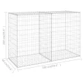 Mur en gabion avec couvercles Acier galvanisé 150x60x100 cm