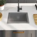 Évier de cuisine fait main Acier inoxydable