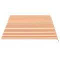 Tissu de remplacement pour auvent Jaune et orange 4,5x3 m