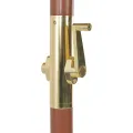 Parasol d'extérieur avec mât en bois 300 cm taupe