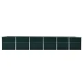 Lit surélevé de jardin Acier galvanisé 480x80x77 cm Vert