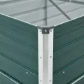 Lit surélevé de jardin Acier galvanisé 480x80x77 cm Vert