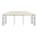 Belvédère avec moustiquaire 6x3x2,73 m Crème