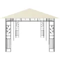 Belvédère avec moustiquaire 6x3x2,73 m Crème