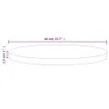 Dessus de table Blanc Ø40x2,5 cm Bois de pin massif