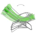 Chaises à bascule lot de 2 Acier Vert