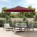 Parasol de jardin en porte-à-faux et poteau en aluminium
