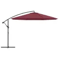 Parasol de jardin en porte-à-faux et poteau en aluminium