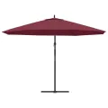 Parasol de jardin en porte-à-faux et poteau en aluminium