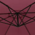 Parasol de jardin en porte-à-faux et poteau en aluminium