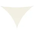 Voile de parasol tissu oxford triangulaire 5x5x6 m crème