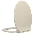 Siège de toilette à fermeture en douceur Abricot Ovale