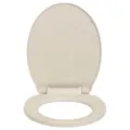 Siège de toilette à fermeture en douceur Abricot Ovale