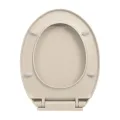 Siège de toilette à fermeture en douceur Abricot Ovale