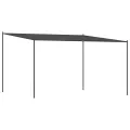 Belvédère anthracite 4x4 m 180 g/m² tissu et acier