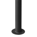 Belvédère anthracite 4x4 m 180 g/m² tissu et acier