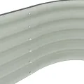 Lit surélevé de jardin 160x80x44 cm Acier galvanisé Gris