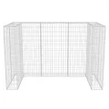 Cadre à gabion de poubelle double Acier 180 x 100 x 120 cm