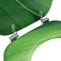 Siège de toilette avec couvercle MDF Vert Gouttes d'eau