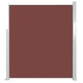 Auvent latéral rétractable de patio 160x300 cm Marron