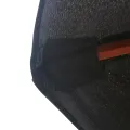 Parasol d'extérieur avec mât en bois 350 cm Noir