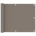 Écran de balcon Taupe 75x300 cm Tissu Oxford