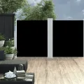 Auvent latéral rétractable Noir 140 x 600 cm