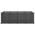 Cage pour petits animaux Noir 144x74x46,5 cm PP et Acier