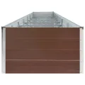 Lit surélevé de jardin Acier galvanisé 600x80x45 cm Marron