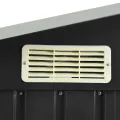 Abri de jardin avec étagère Anthracite 205x130x183 cm Fer