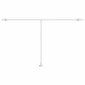 Auvent automatique capteur de vent/LED 500x300 cm Bleu et blanc