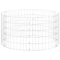 Poteau à gabion circulaire Acier galvanisé Ø100x50 cm