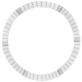 Poteau à gabion circulaire Acier galvanisé Ø100x50 cm