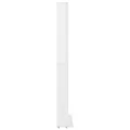 Armoire à CD Blanc brillant 102x16x177,5 cm Bois d'ingénierie