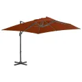 Parasol de jardin en porte-à-faux avec mât en aluminium